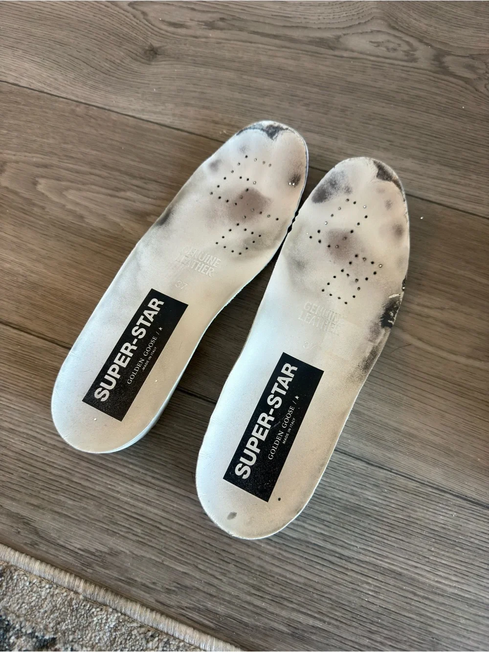 Golden Goose Silver Glitter Star-Accent Platform Sneakers